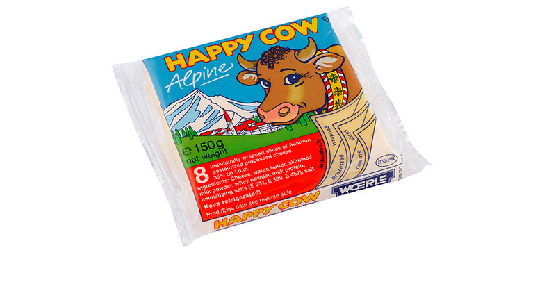 Slices of processed cheese - Happy Cow